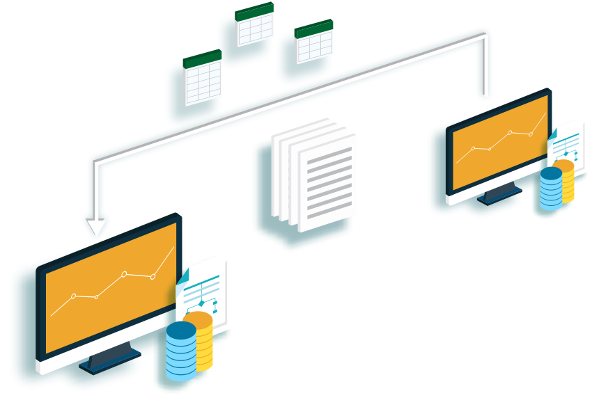 data migration illustration hero