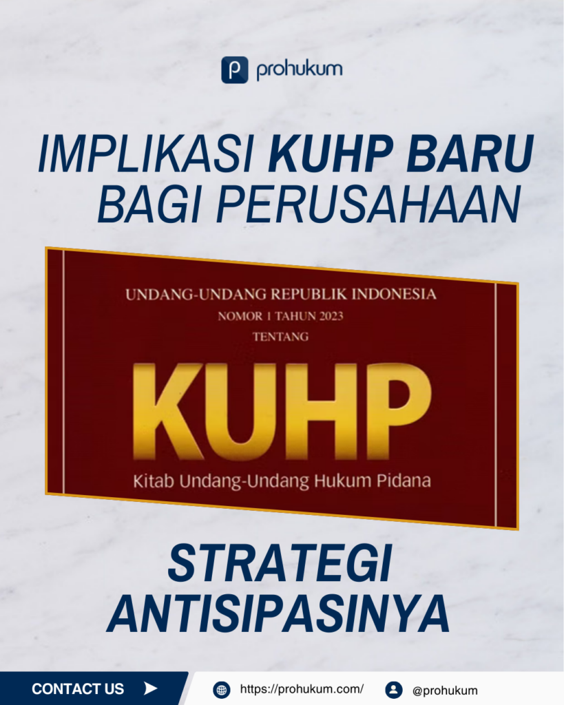 implikasi KUHP baru bagi korporasi