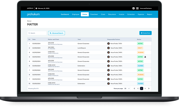 Case and document management